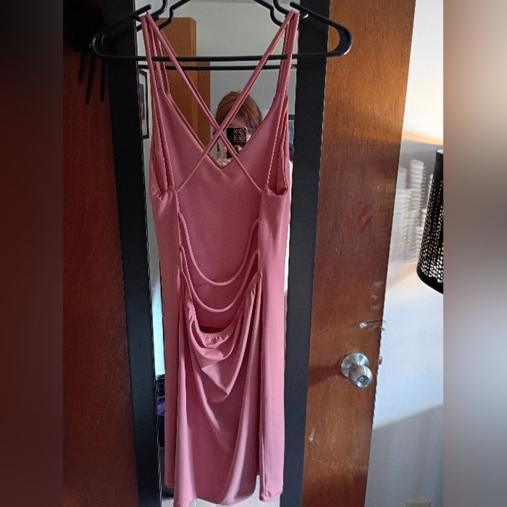 Pink Bodycon Dress - Picture 2 of 3